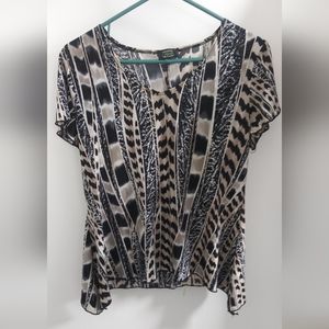 Shannon Ford New York Animal Print Designed blouse
